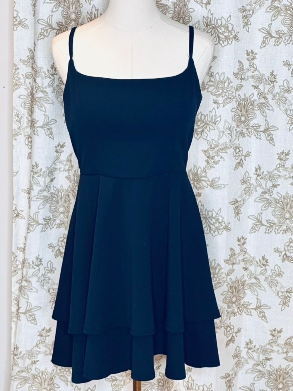 Altard State Blue Dress Sz XL Fairy Whimsigoth Lace Coquette Homecoming Formal